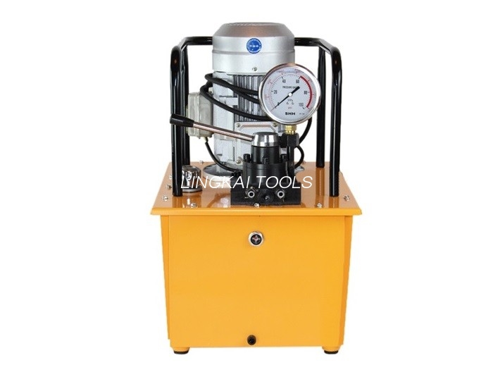 2.5L/నిమి హై ప్రెజర్ క్రిమ్పింగ్ టూల్ / 70Mpa 0.75KW ఎలక్ట్రిక్ నడిచే హైడ్రాలిక్ పంప్
