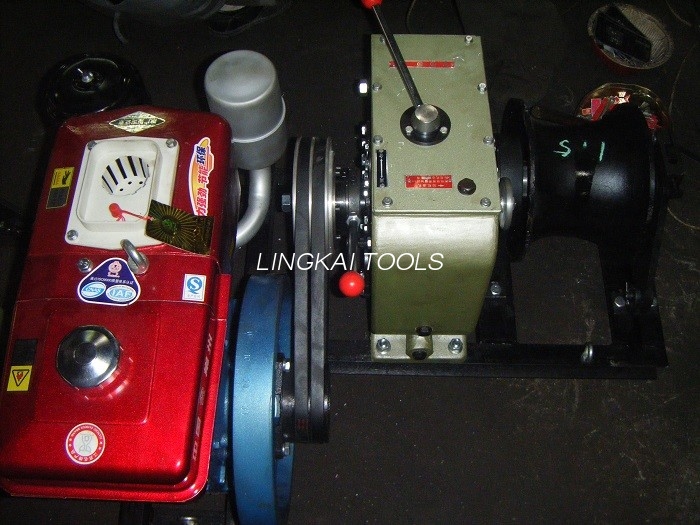 6.6hp డీజిల్ ఇంజిన్‌తో 4.41kw పవర్ కేబుల్ పుల్లర్ 168kg ISO సర్టిఫికేషన్